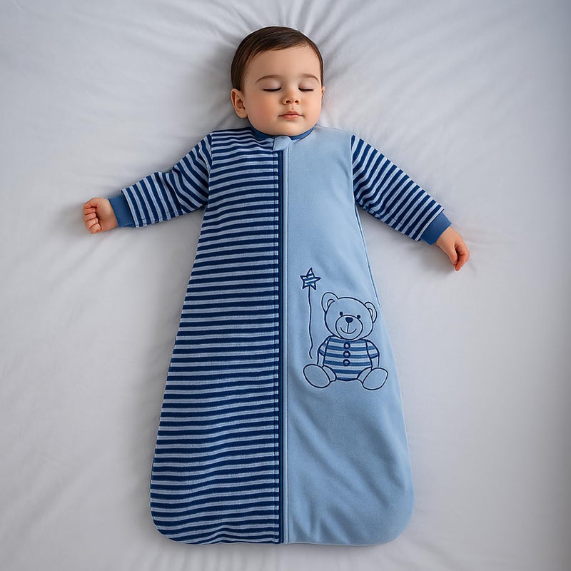 BLOOMSTAR Toddler Sleeping Sack Long Sleeve 9-24M Cotton Velvet Tog 2.0 Warm12-18 Months Baby Wearable Blanket Soft Sleeping Bag with Arms 4 Seasons - Image 2